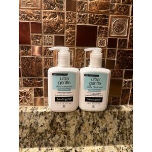 Neutrogena Ultra Gentle Daily Cleanser Foaming Formula 2‎ Pack 5.8 oz New